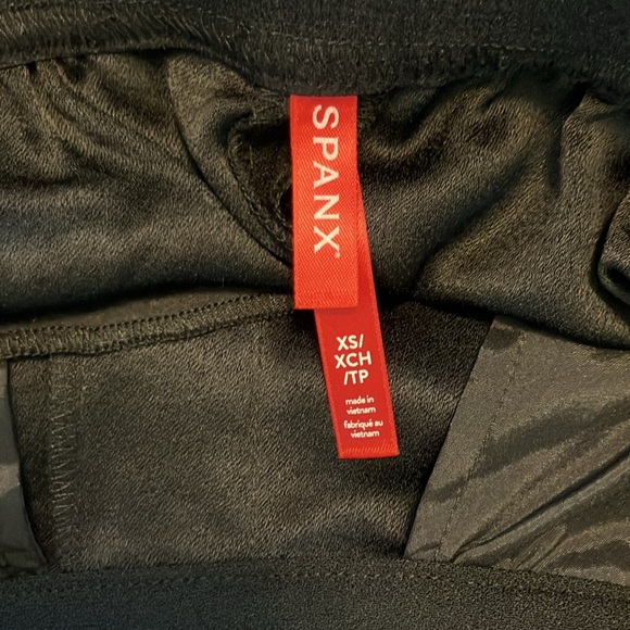 NWOT Spanx Crepe Pleated Trouser Wide Leg Sz XS - Picture 7 of 8